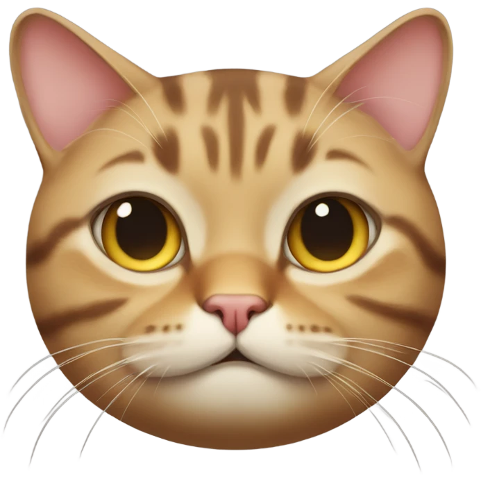 fat tabby cat emoji