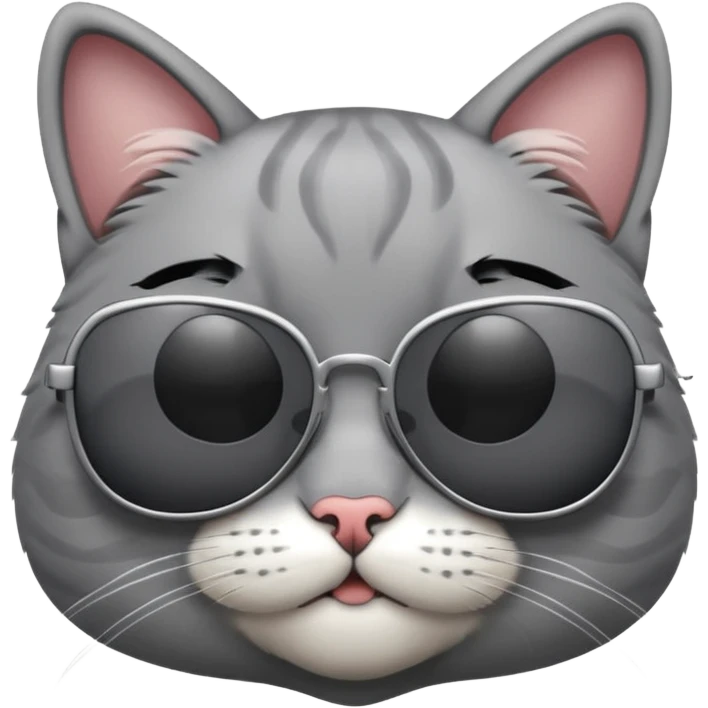 Cat wearing sunglasses emoji