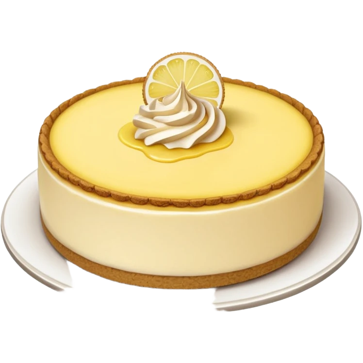 yellow lemon cheesecake emoji