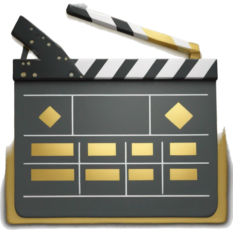 gold film slate emoji