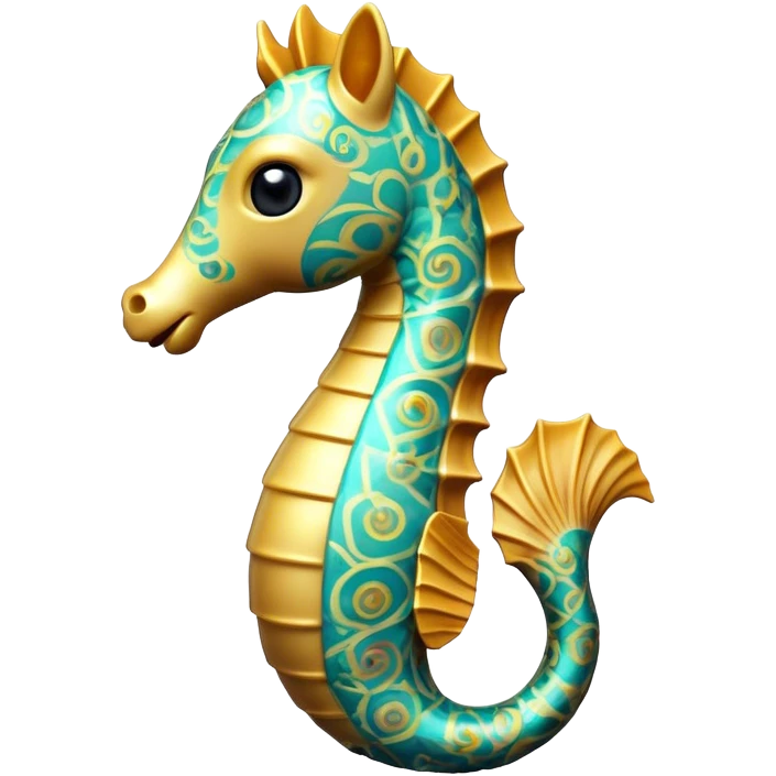 Cinematic Realistic Comical Sea Horse Portrait Emoji, Head tilted dramatically with an exaggeratedly amused expression, featuring a striking, finely detailed body with bold, whimsical patterns and wide, expressive eyes full of playful disbelief, rendered with natural, vibrant hues and realistic texture; high shine, dramatic yet playful, styled with an air of cheeky aquatic mischief, soft glowing outline, capturing the essence of a spirited and over‐the‐top sea horse that looks ready to bob its way into viral fame! emoji