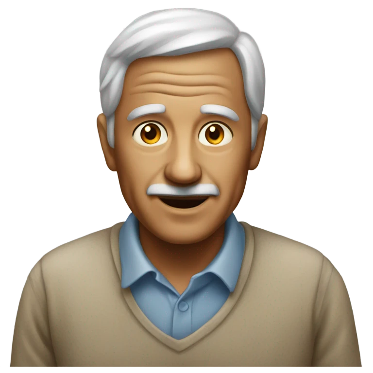 Old man with young woman emoji