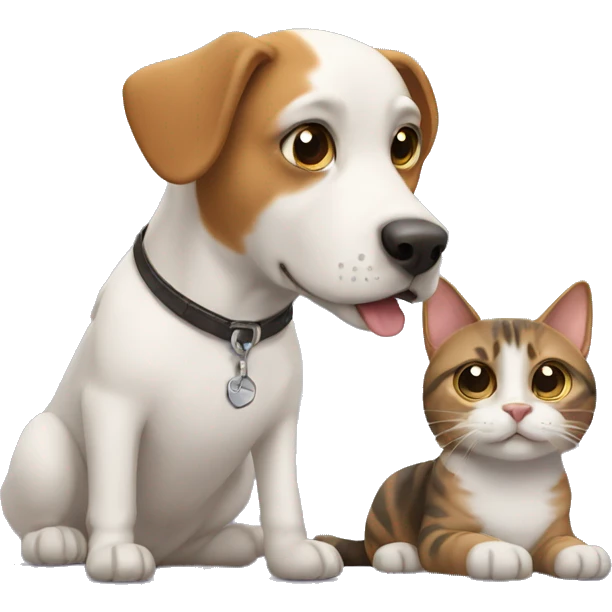 Dog and cat emoji