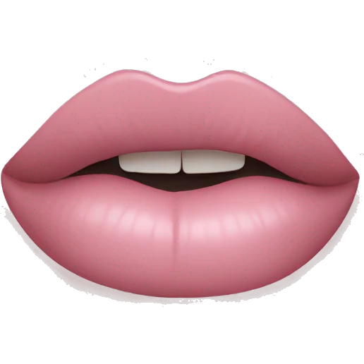 Light Pink lipstick  emoji