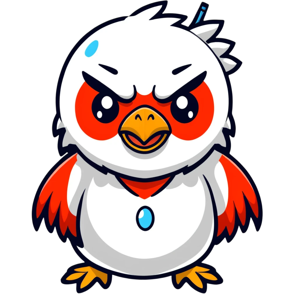 cute tengu with tears emoji