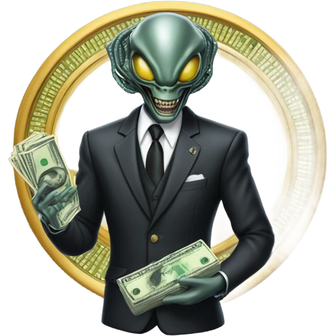 Millionaire xenomorph emoji