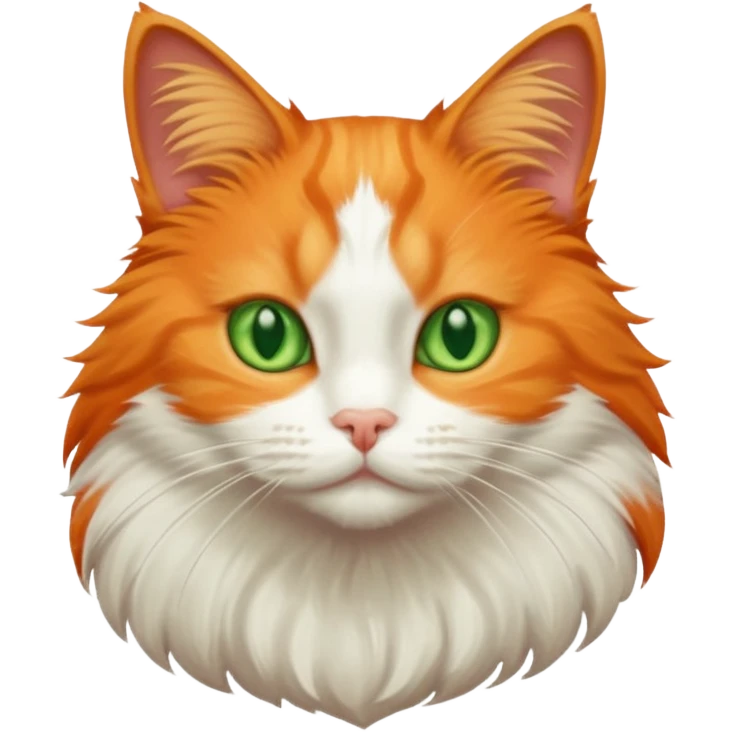 orange and white cat emoji