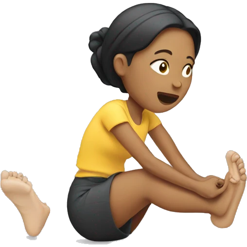 Lady tapping her foot on the ground  emoji