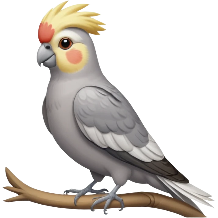 cockatiel bird chilling  emoji