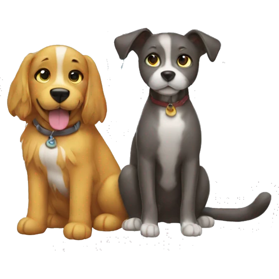 Rain cat and dog emoji