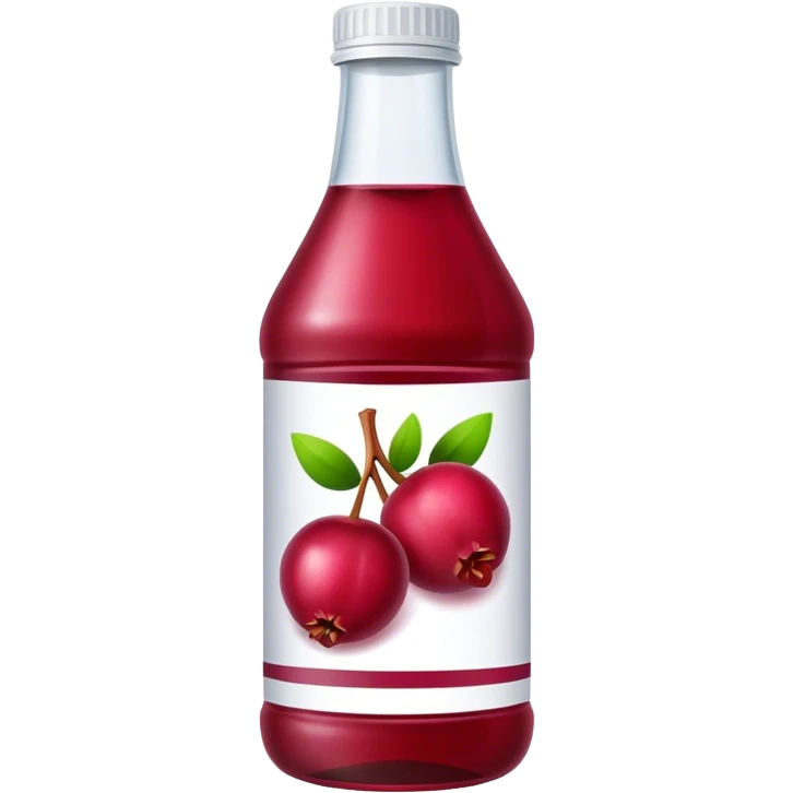 Bottle cranberry juice emoji