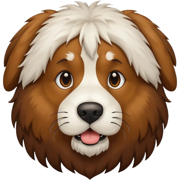 Big hairy dog emoji
