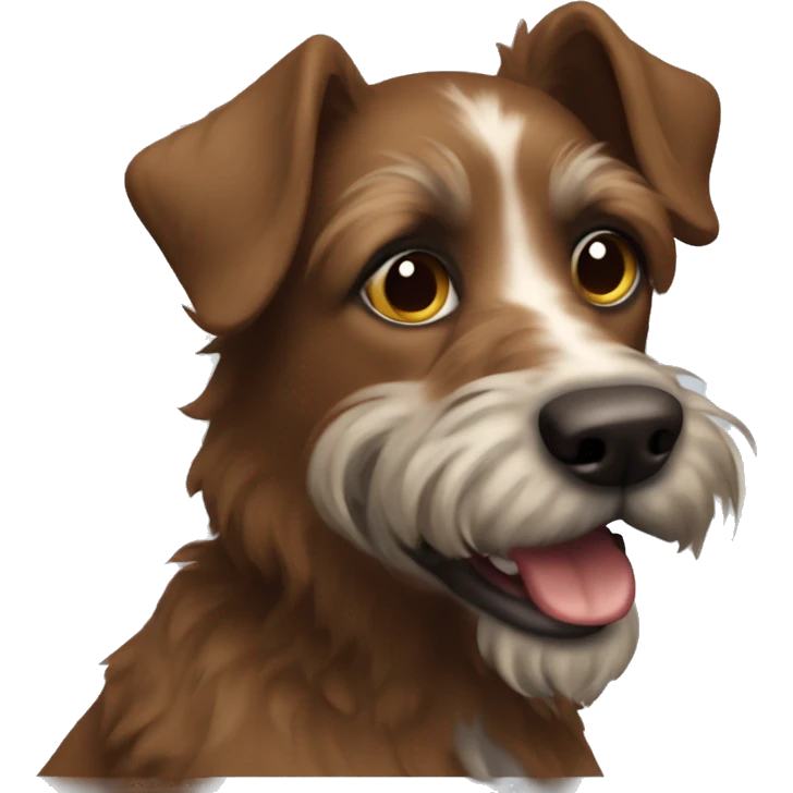 Brown Italian dog scruffy  emoji