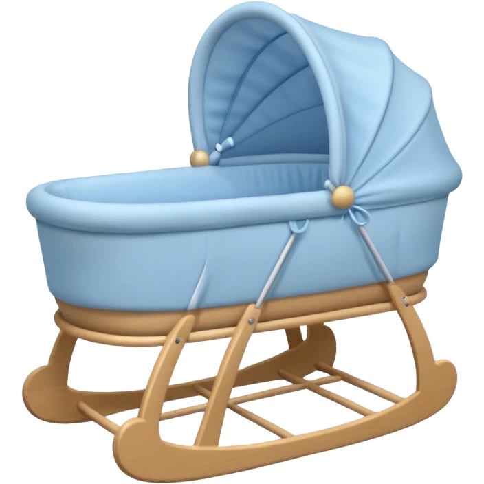 blue baby bassinet emoji