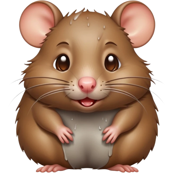 Crying sassy rat emoji
