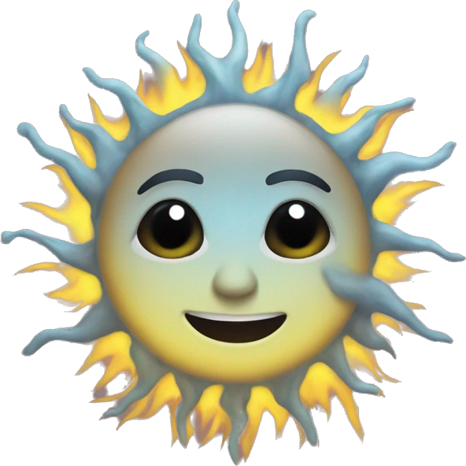 cold sun emoji