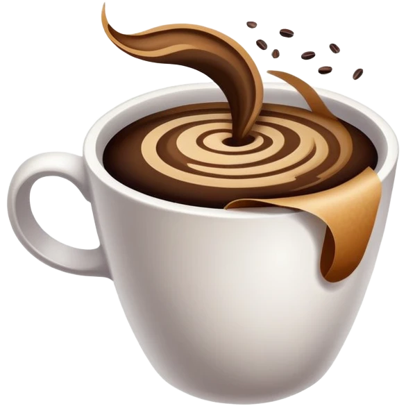 coffee filling in filter
 emoji