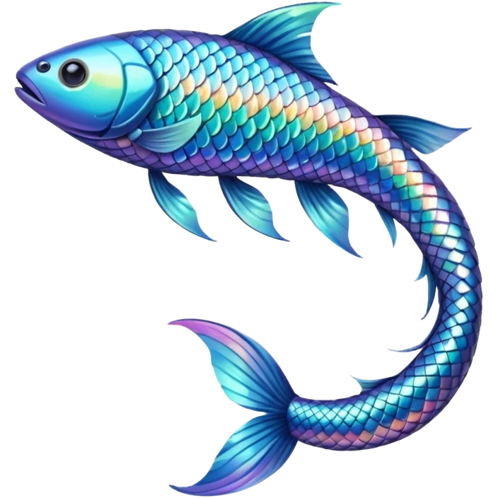 Just the fish's tail emoji