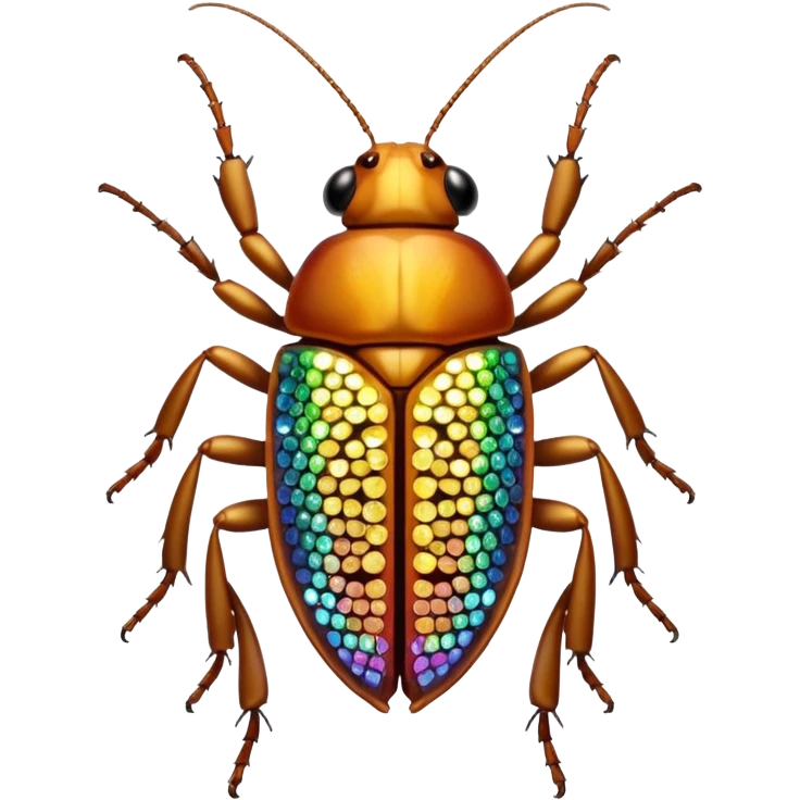yellow bedazzled cockroach emoji