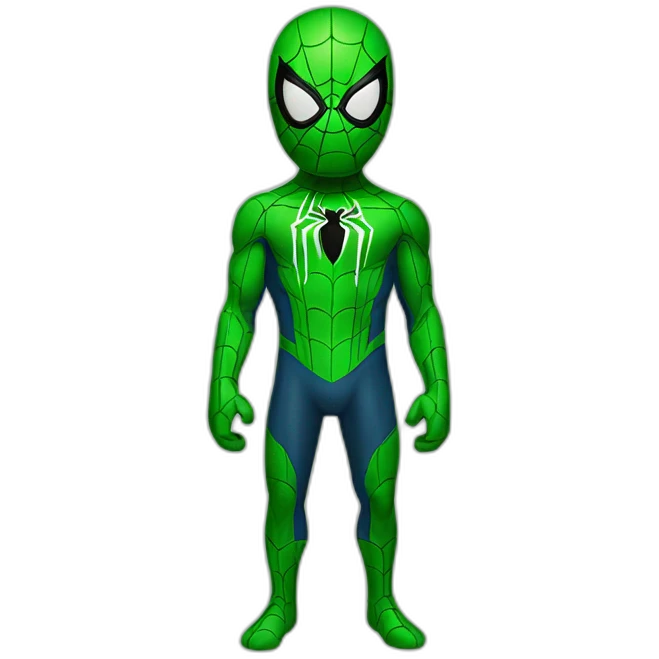 Green Spiderman emoji