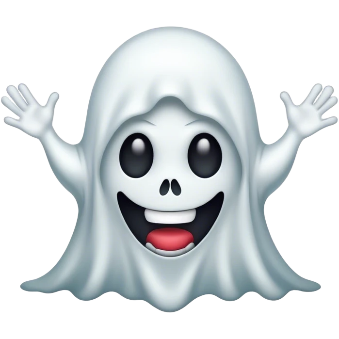 freaky ghost emoj emoji