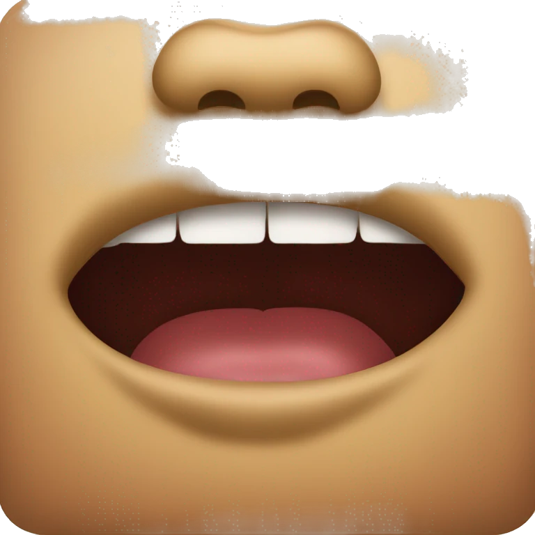 Lip bitting emoji emoji