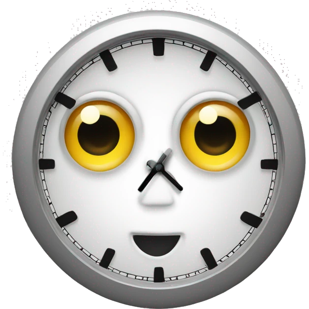 clock with eyes emoji