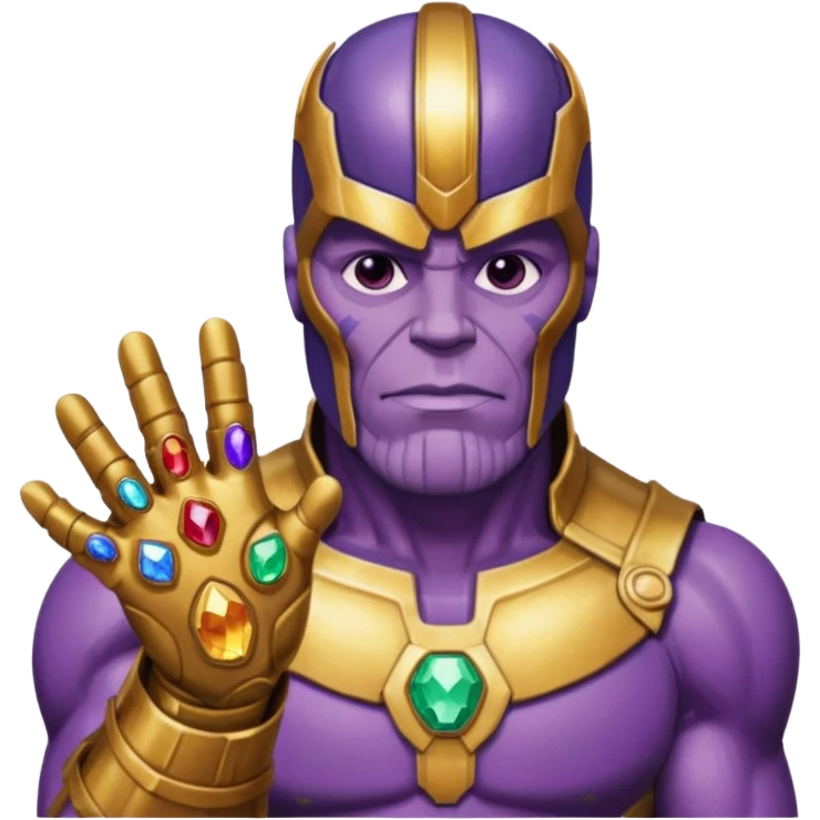 luva do poder manopla thanos vingadores emoji