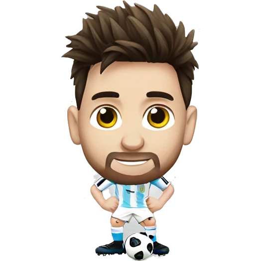 Lionel messi with worldcup emoji