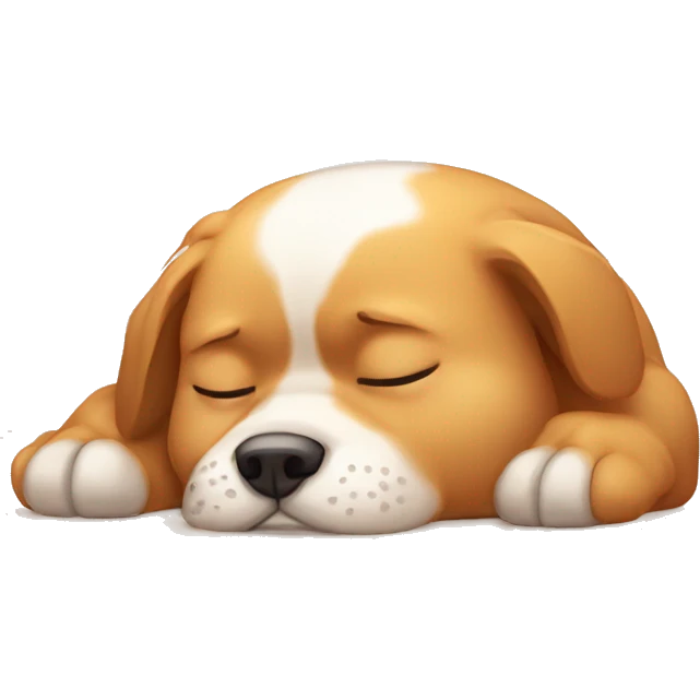 Super cute dog tired under hot heat emoji