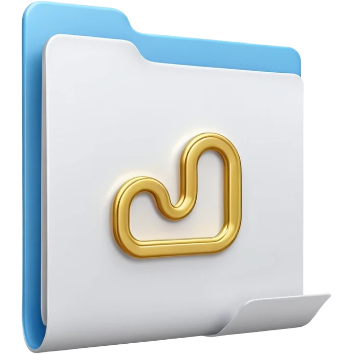 paper file document icon with a paperclip emoji