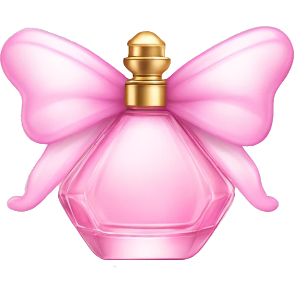 Fairy light pink perfume in bow emoji