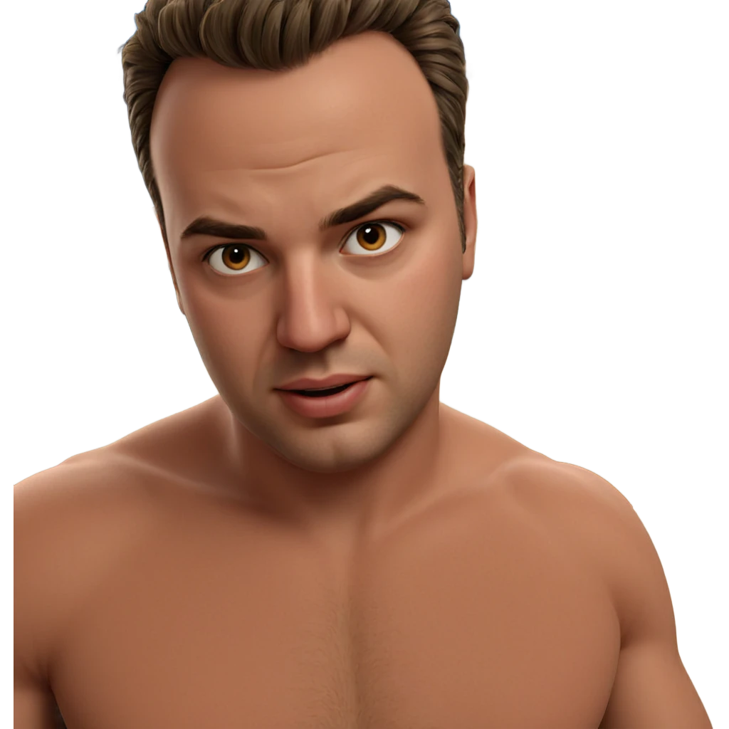 realistic male portrait artwork emoji