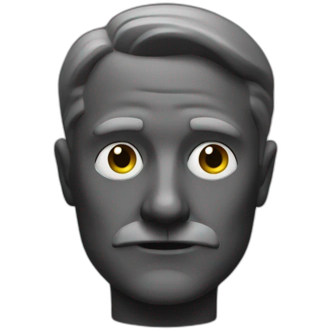 Adolf noir emoji