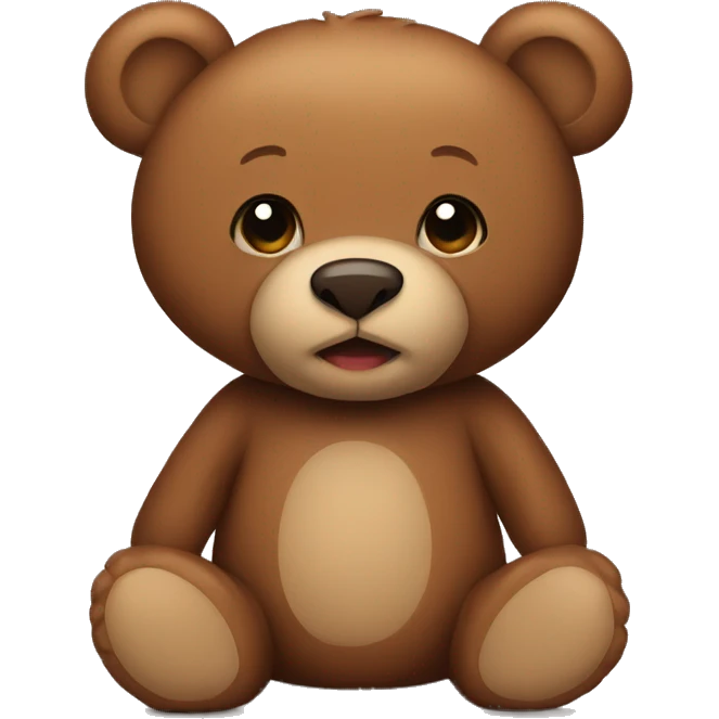 brown teddy bear emoji
