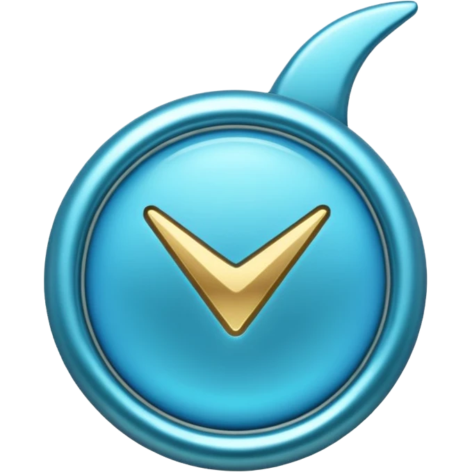 A blue tick used in instagram emoji