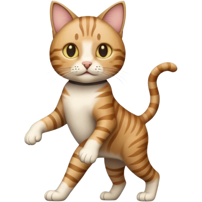 cat that can walk like a human emoji