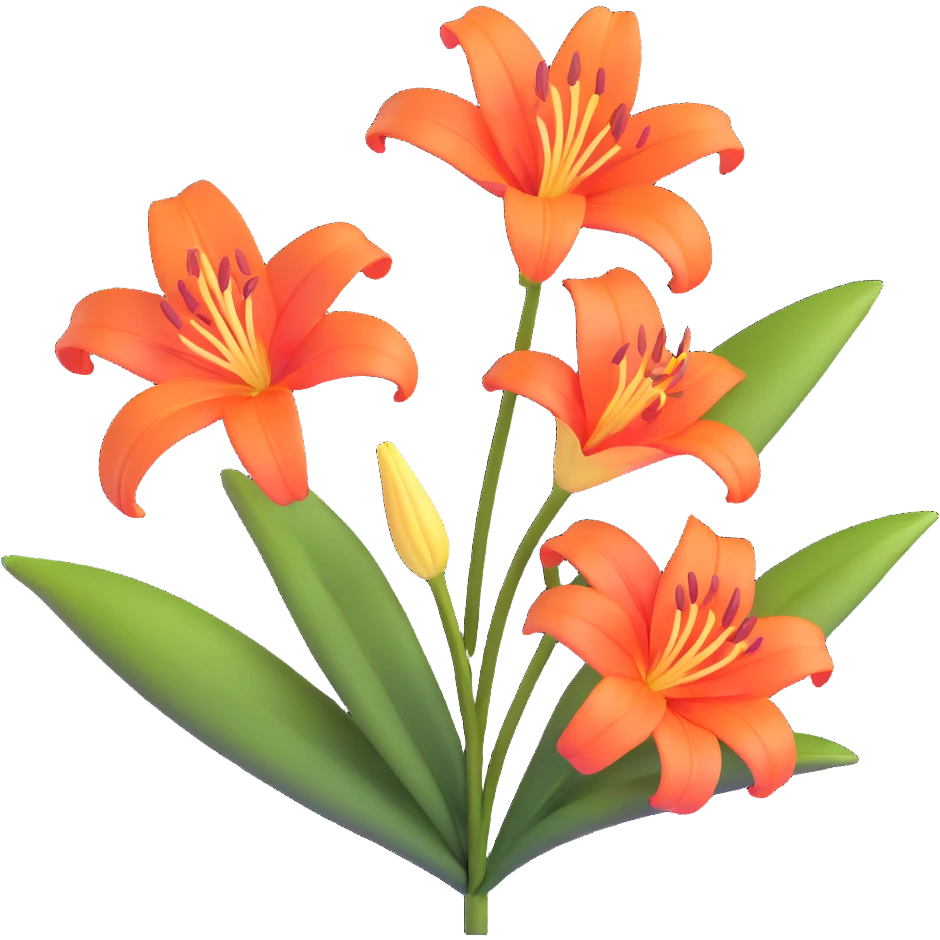 lily flower emoji