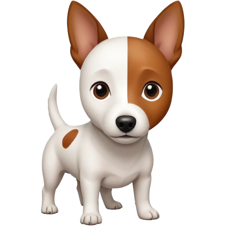 a white jack russell the size of a kelpie emoji