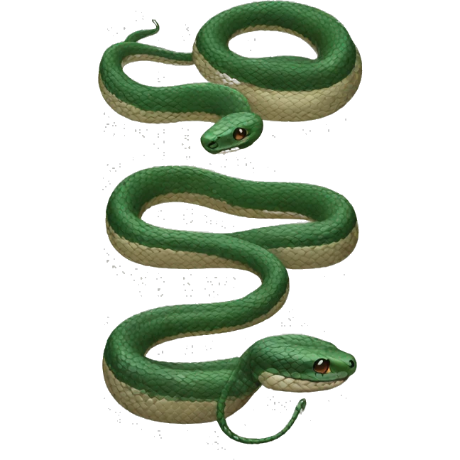 3 different snakes emoji