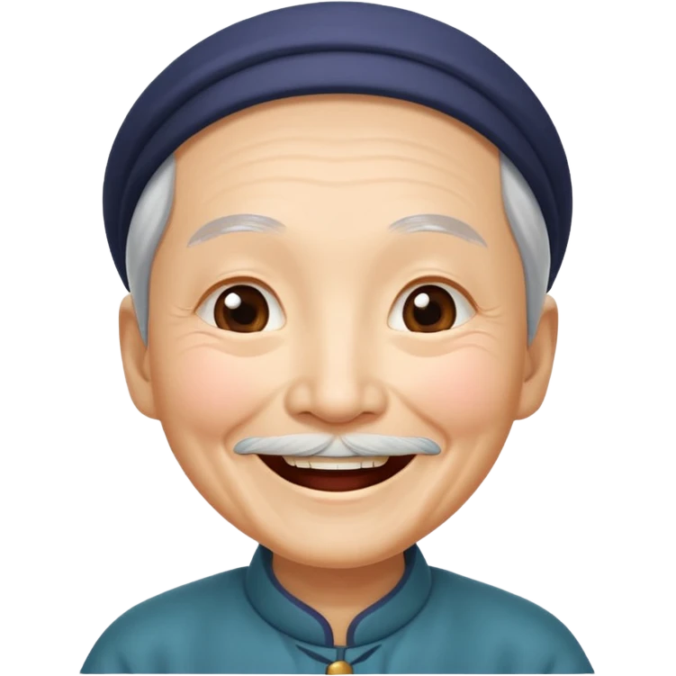 old chinese showing Joy - feeling of great happiness and pleasure emoji