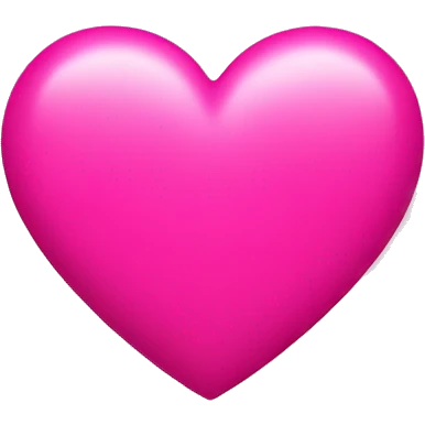 A bright pink heart  emoji