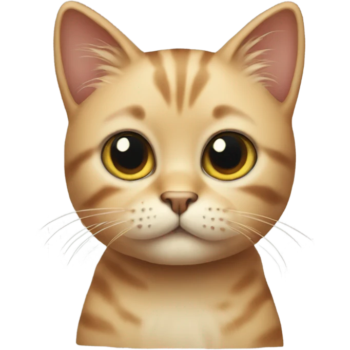cute cat with bangs emoji