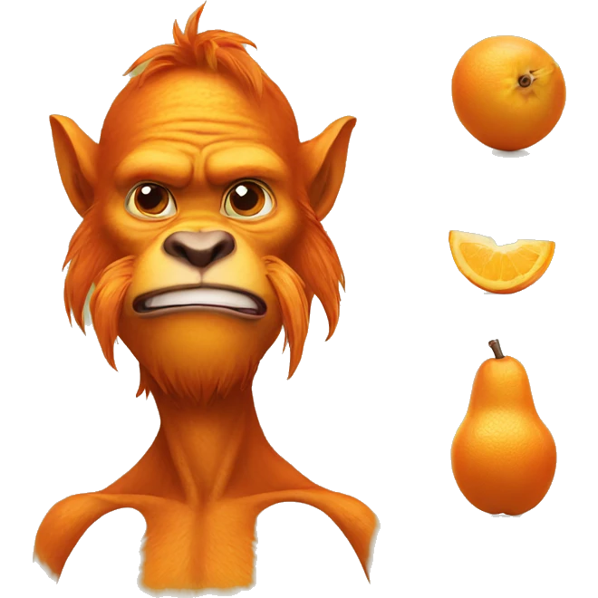 Fruit orang emotions emoji
