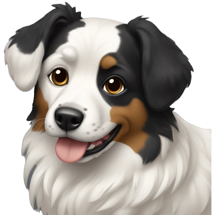 Perros negros y blancos emoji