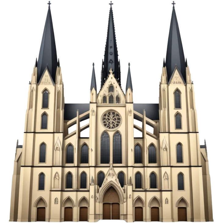 Kölner Dom detailed gothic architecture no border emoji