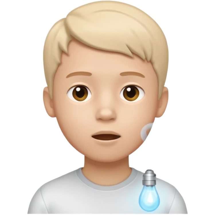 Yoga Boy Breathing 3d Icon with color of D0B8FF
 emoji