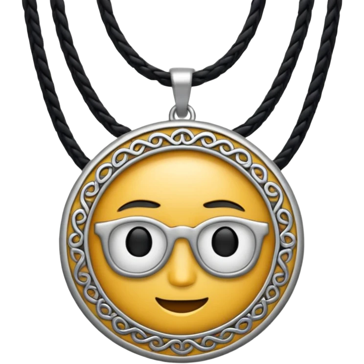 hipster necklace emoji