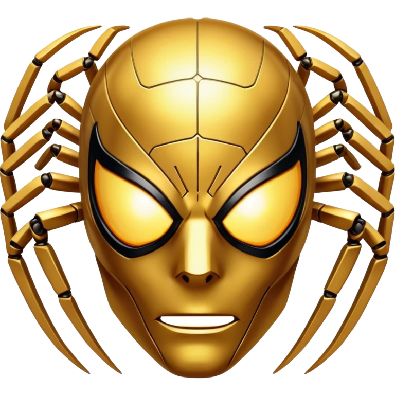 golden Terminator Spider-man Face emoji