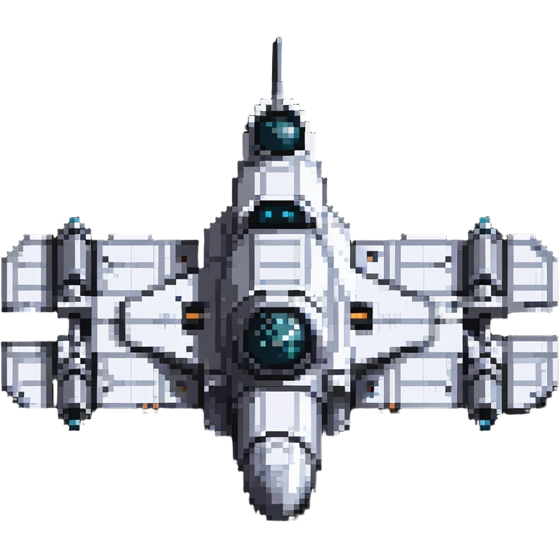 futuristic space cruiser, top-down view emoji